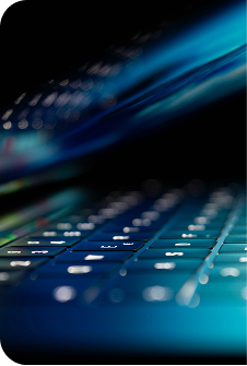 Person working on a laptop
