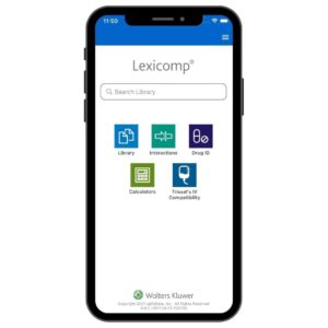 Lexicomp is a drug reference app